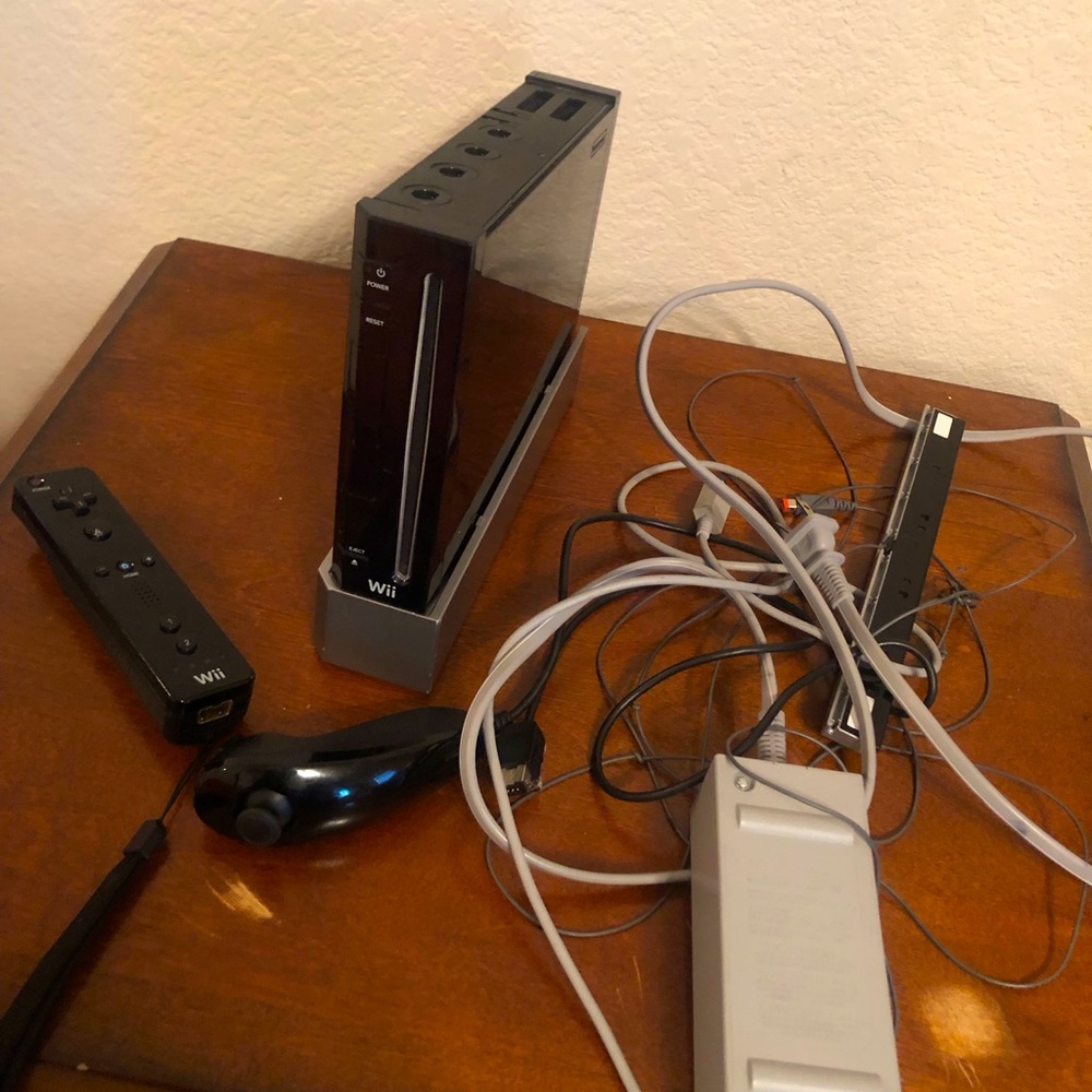 Black Wii Nintendo console